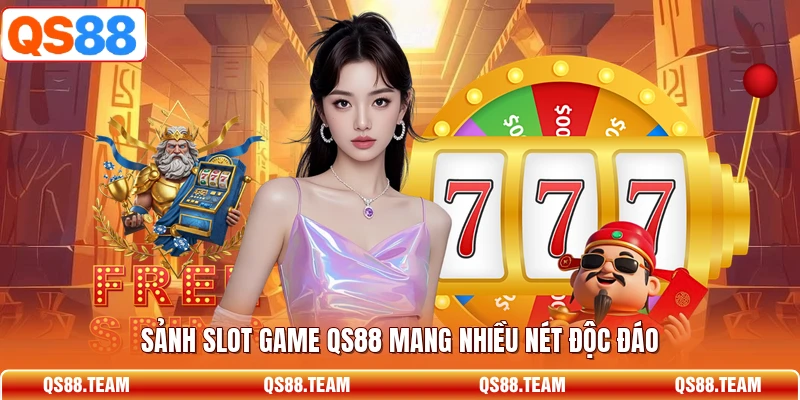 Hình minh họa không gian Slot Game và khu vực cuộn quay.