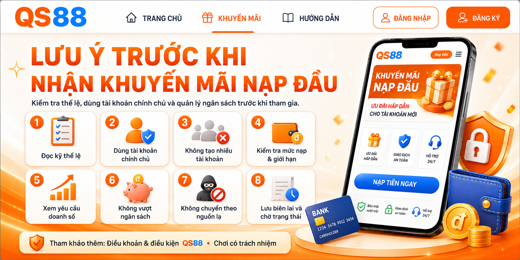 Những lưu ý khi nhận khuyến mãi nạp đầu 