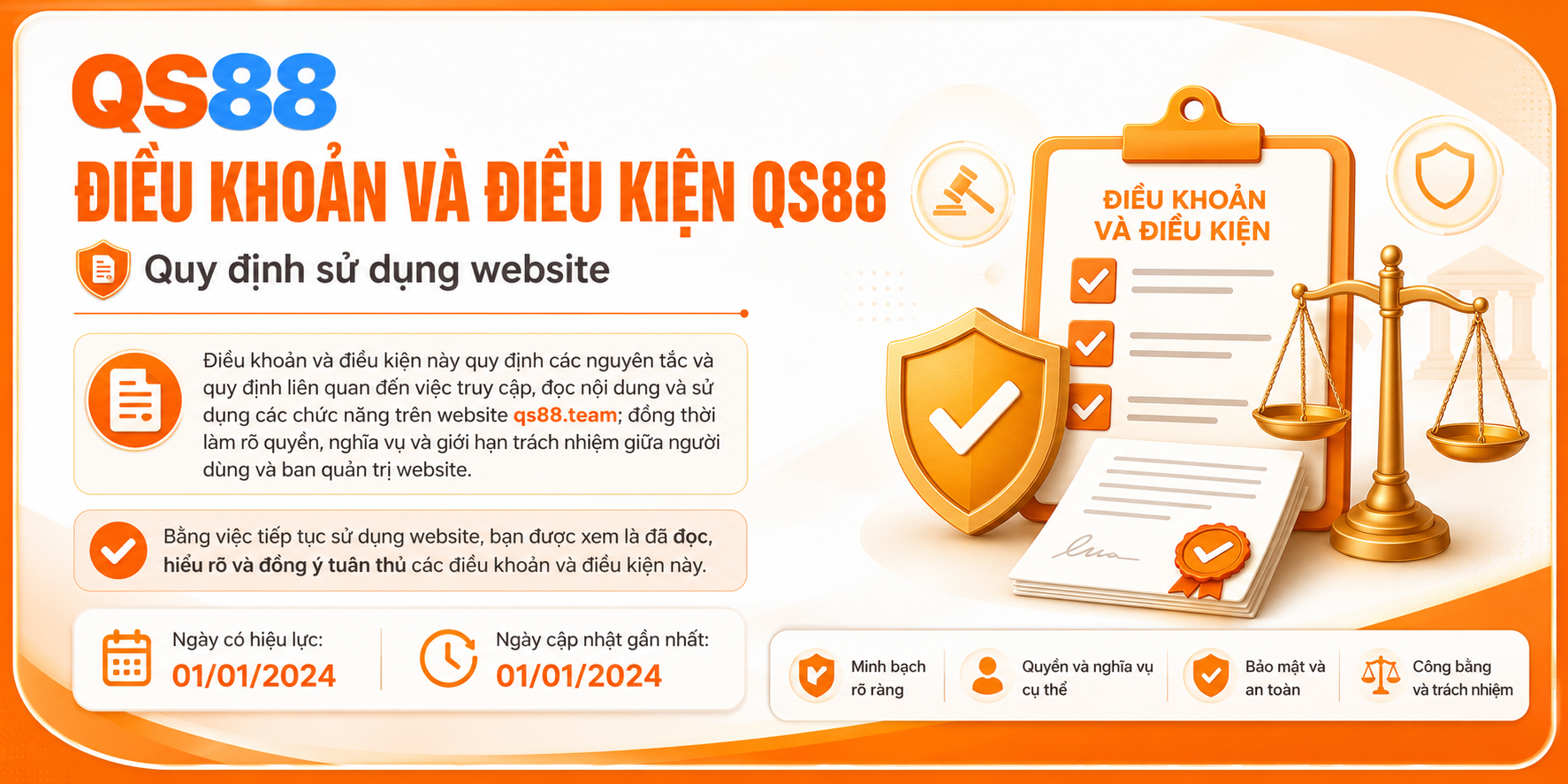Điều khoản và điều kiện QS88