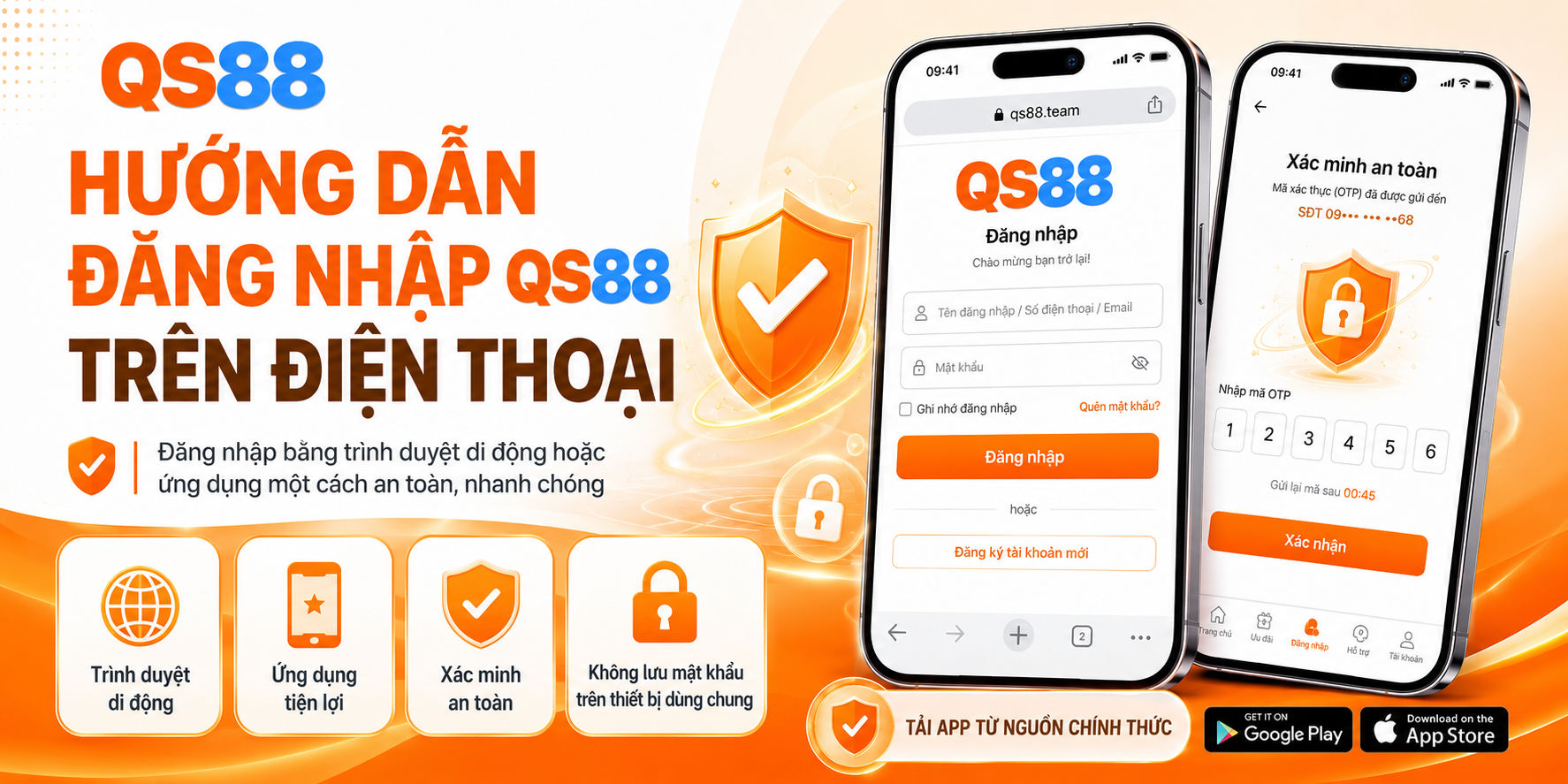 Hướng dẫn đăng nhập QS88 trên điện thoại 